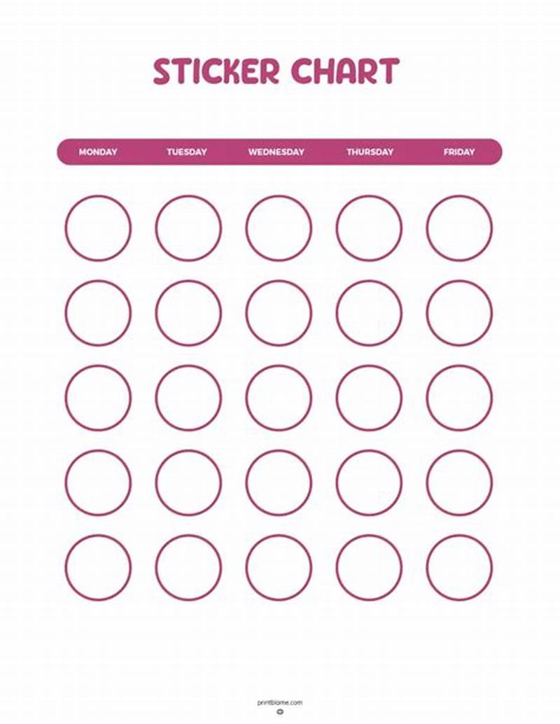 Free Printable Sticker Chart