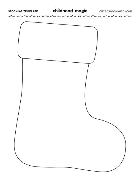 Free Printable Stocking Template