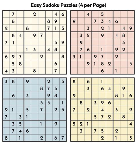 Free Printable Sudoku Puzzles