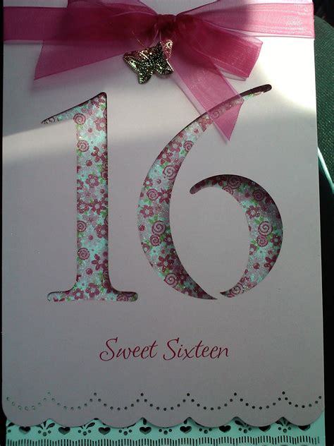 Free Printable Sweet 16 Cards