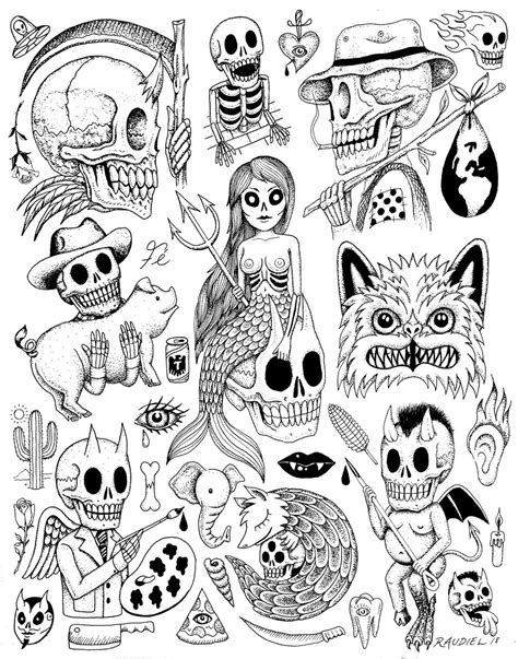 Free Printable Tattoo Flash Sheets