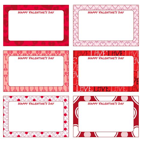 Free Printable Valentines Day Name Tags