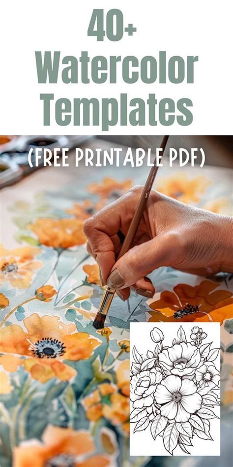 Free Printable Watercolor Templates