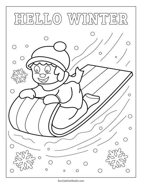 Free Printable Winter Coloring Sheets