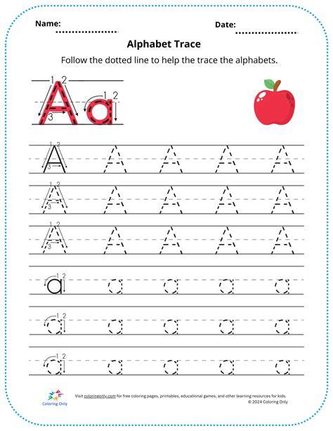 Free Printable Worksheets For The Letter A