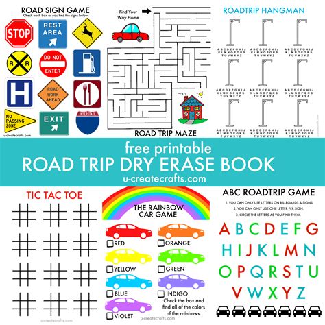 Free Printables For Road Trips