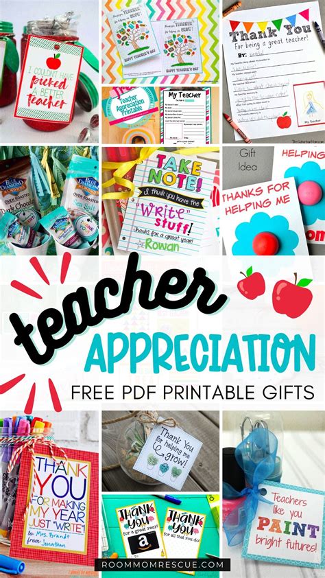 Free Printables Teacher Appreciation