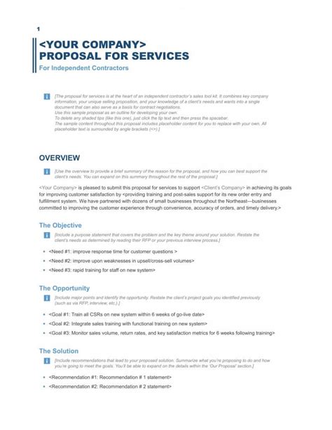 Free Proposal Template