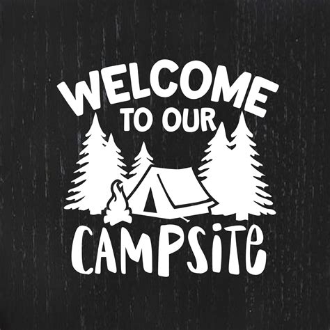 Free SVG Camping Sign