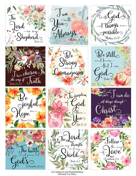 Free Scripture Printables