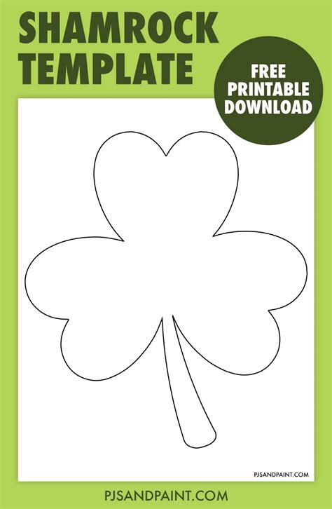 Free Shamrock Stencil Printable