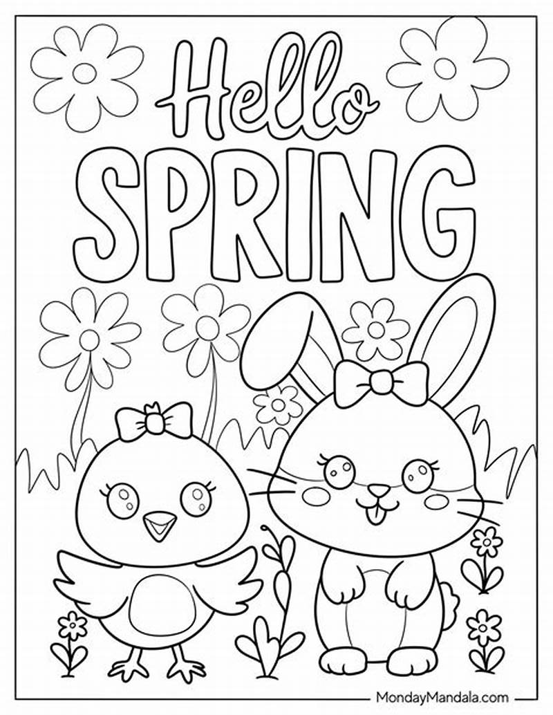 Free Springtime Coloring Sheets