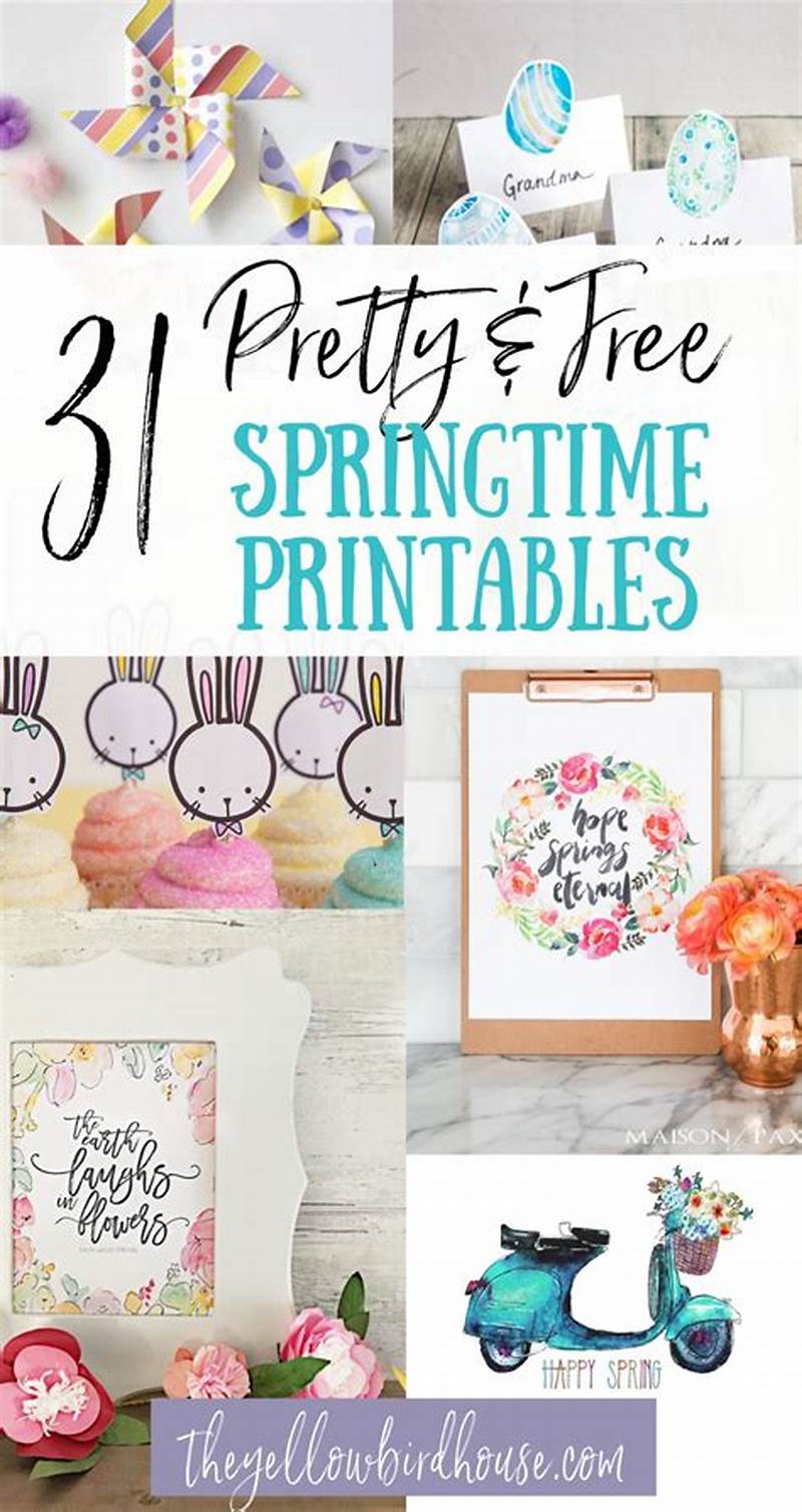 Free Springtime Printables