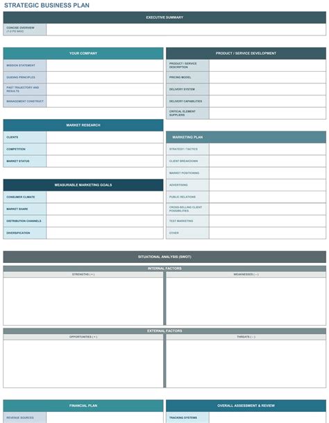Free Strategic Planning Templates