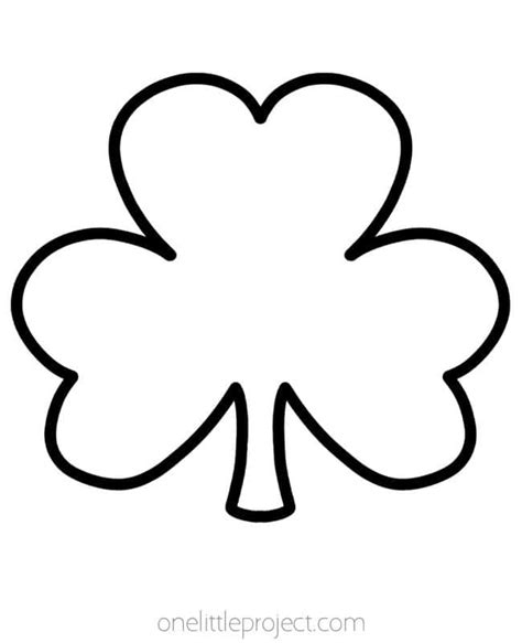 Free Template For Shamrock