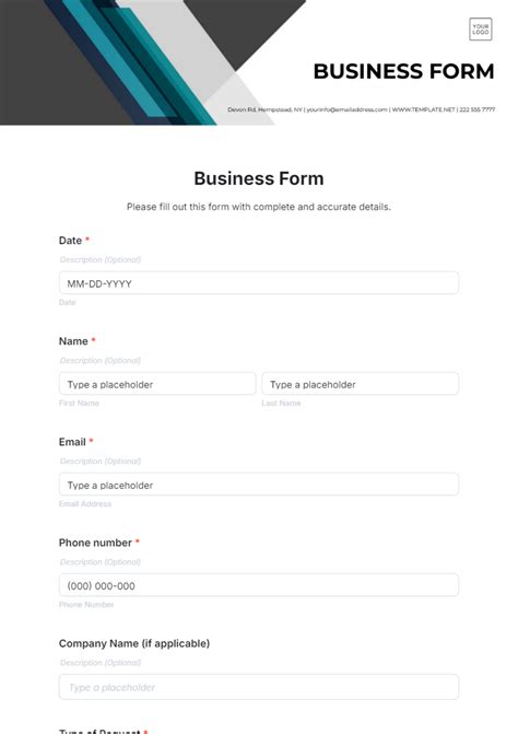 Free Templates Forms
