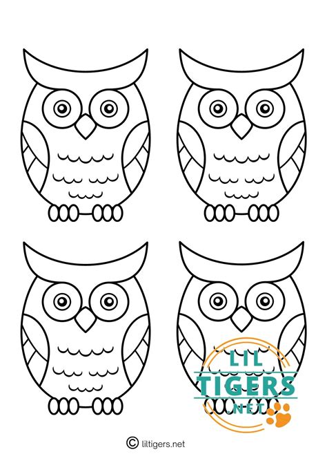 Free Templates Of Owls