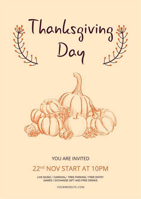 Free Thanksgiving Templates For Word