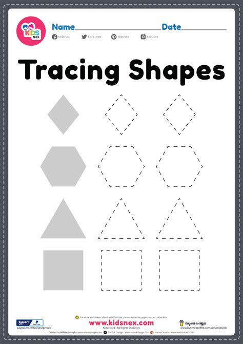 Free Tracing Worksheets Printable