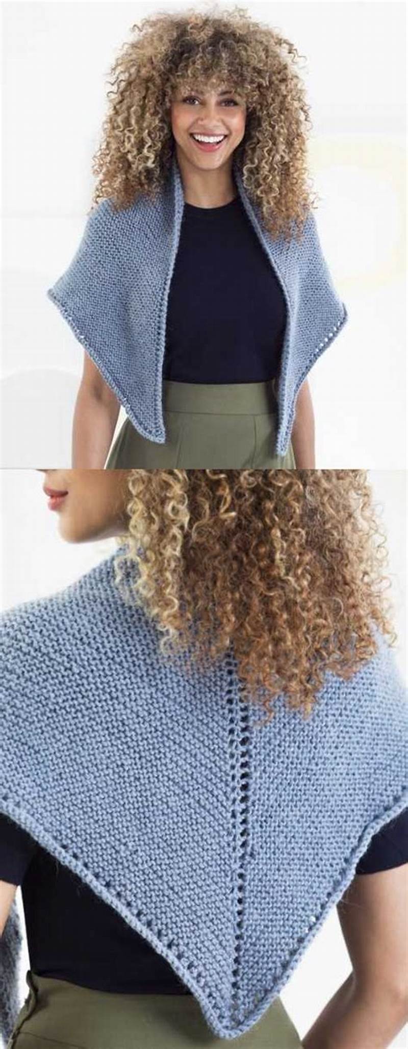 Free Triangular Shawl Knitting Pattern