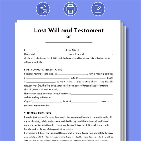 Free Will Template Uk