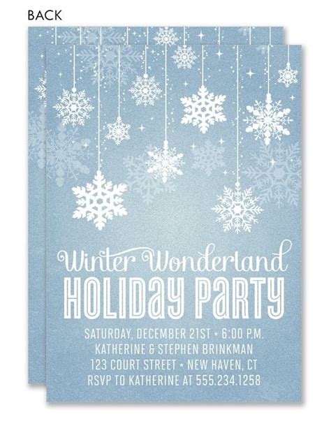 Free Winter Wonderland Invitations Templates