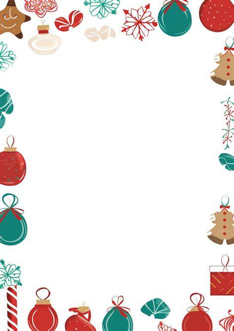 Free Word Christmas Border Templates