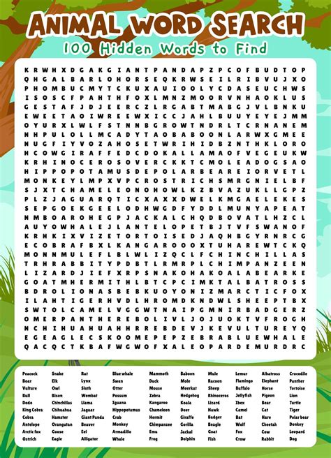 Free Word Searches Printable