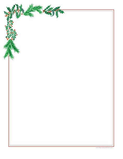 Free Xmas Border Templates