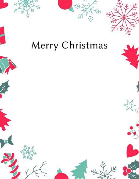 Free Xmas Letter Templates
