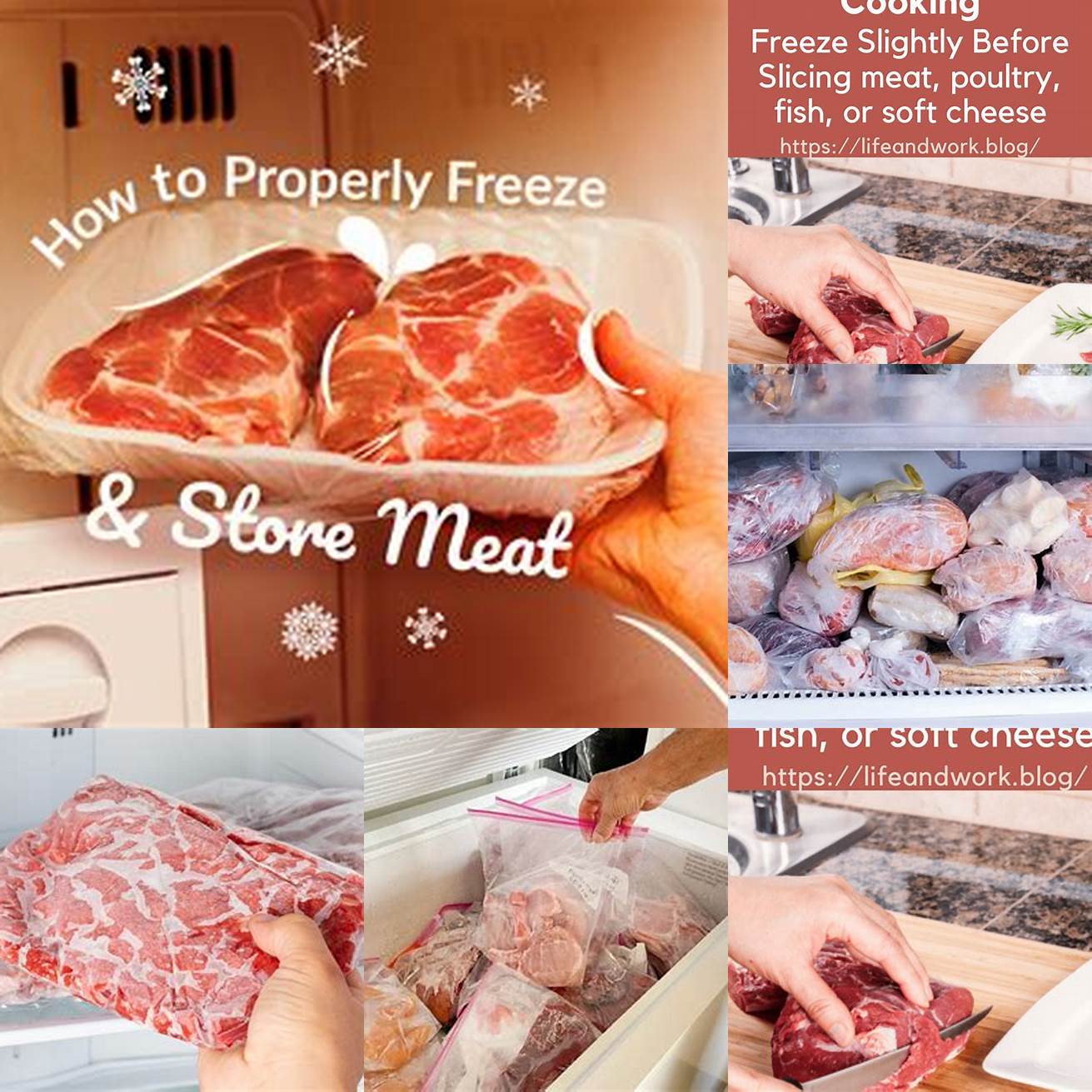 Freeze your meat slightly before cutting