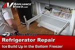 French Door LG Ice Buildup Bottom of Freezer