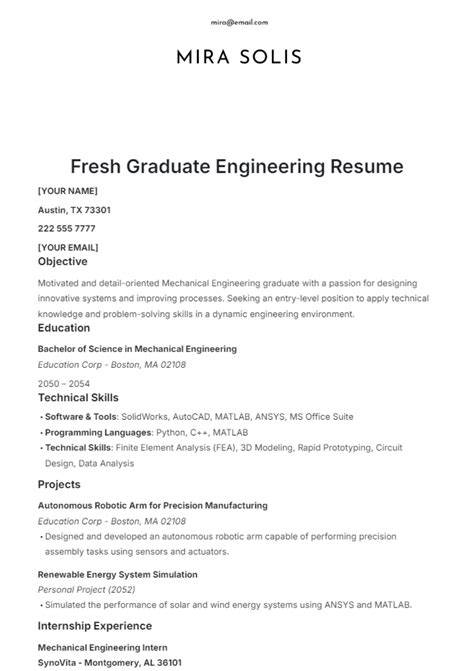 Fresh Graduate