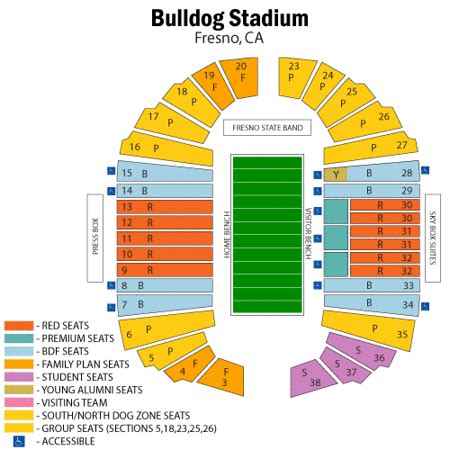 Fresno State Seating Chart