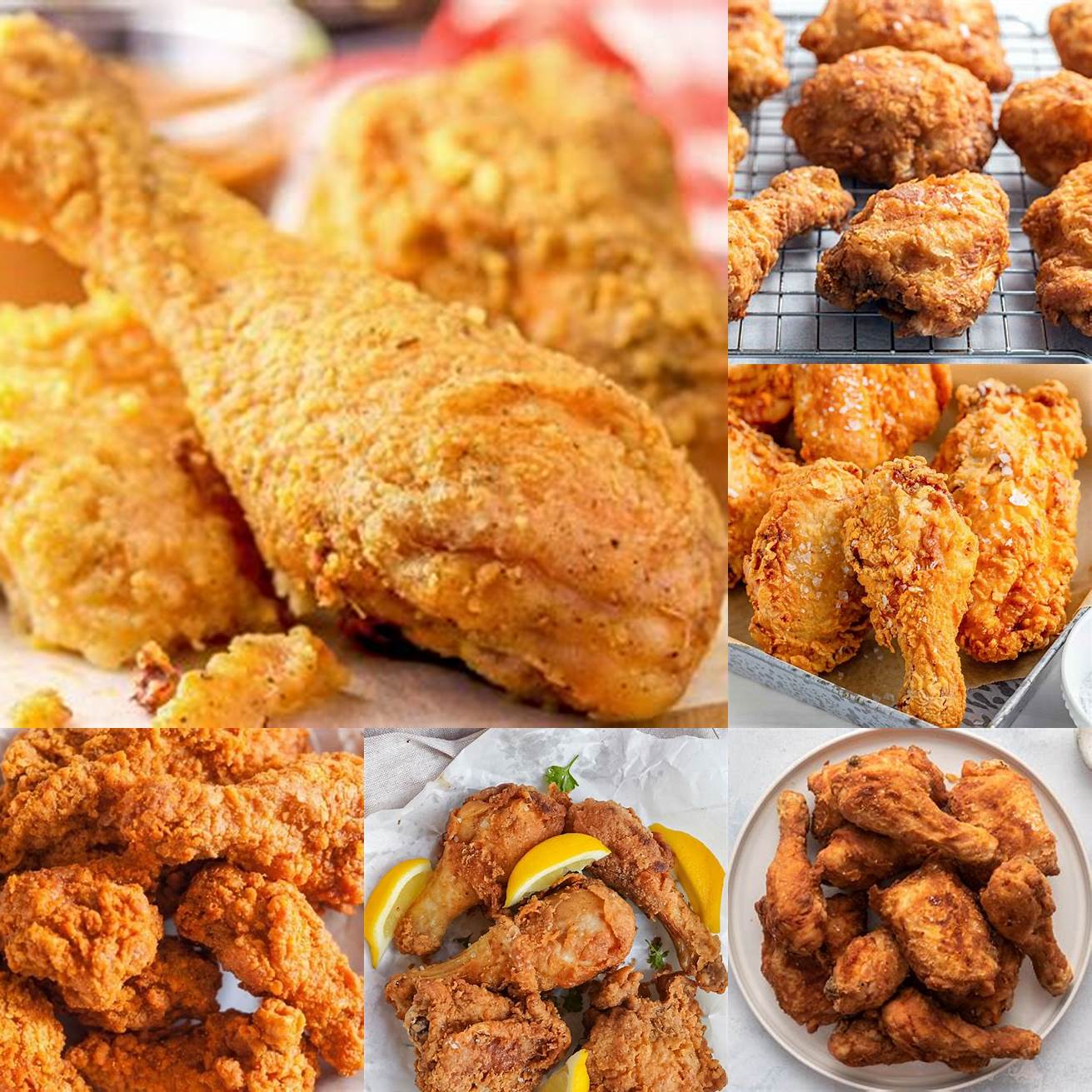 Fried Chicken A Southern classic fried chicken is made with a crispy coating and is often served with sides such as mashed potatoes and gravy