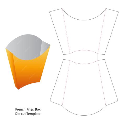Fries Box Template