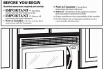 Frigidaire Microwave Instructions