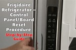 Frigidaire Refrigerator Control Panel Problem