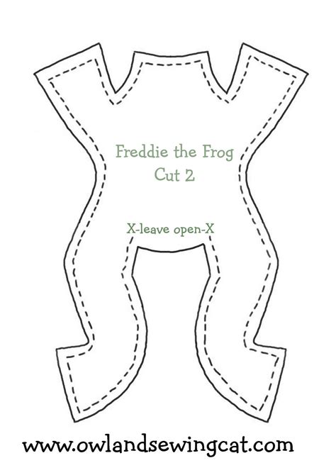 Frog Sewing Template