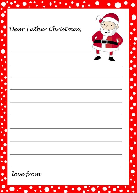 From Father Christmas Letter Template