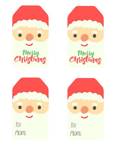 From Santa Gift Tags Printable