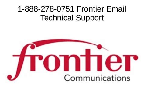 Frontier Technical Support email