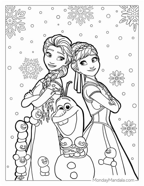 Frozen Coloring Page Printable