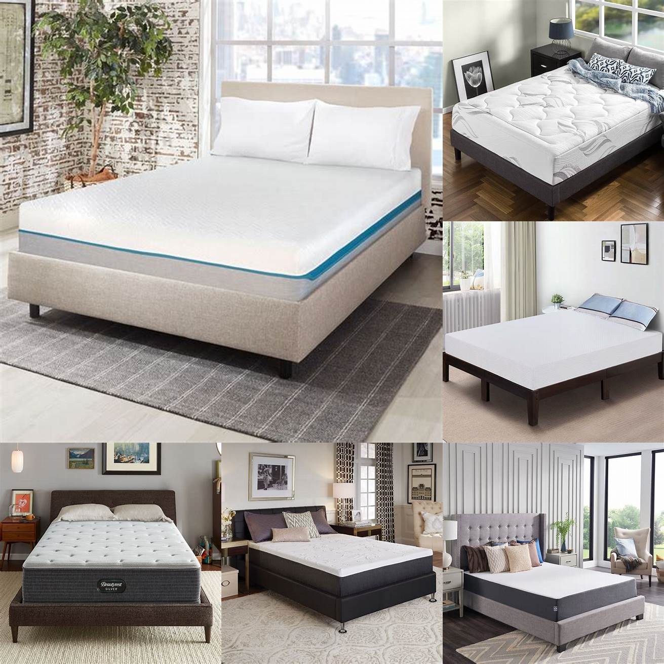 Full Size Bed with Memory Foam Mattress