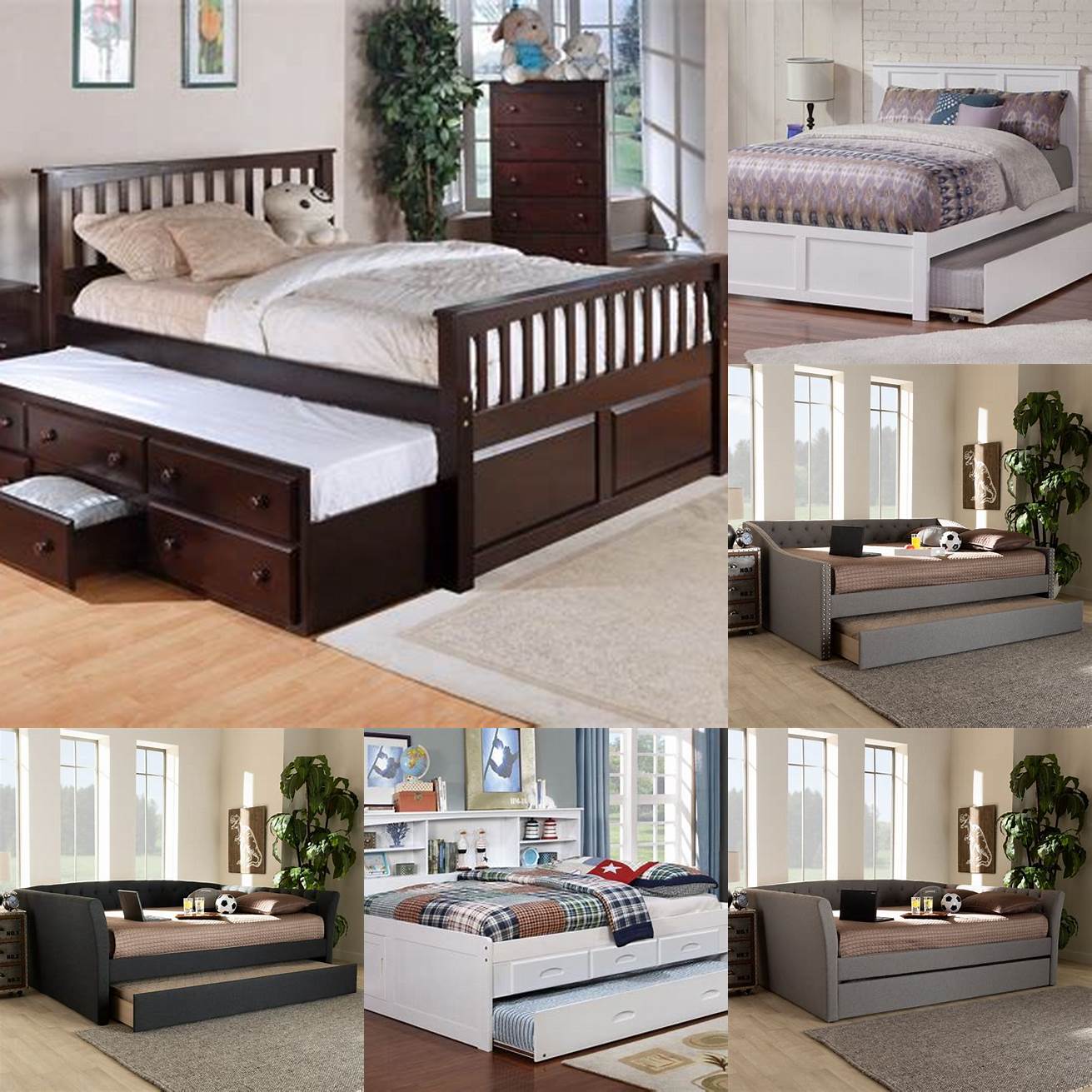 Full Size Bed with Trundle