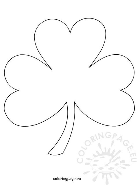 Full Page Shamrock Template
