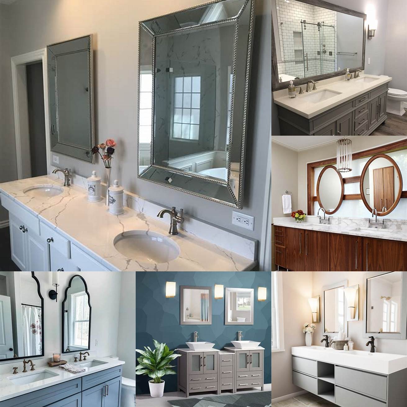 Functionality A double vanity is not only practical but also adds an elegant touch to your bathroom