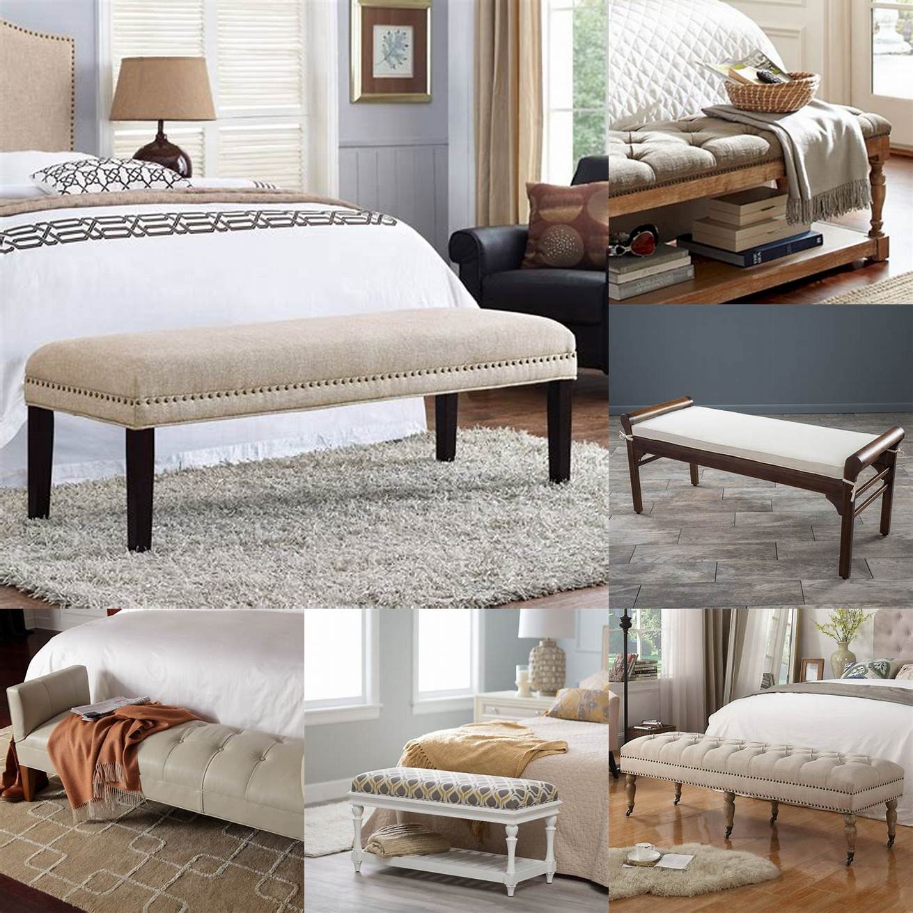 Functionality A foot of bed bench can serve multiple purposes and adapt to your changing needs