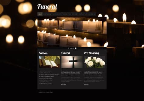 Funeral Website Template
