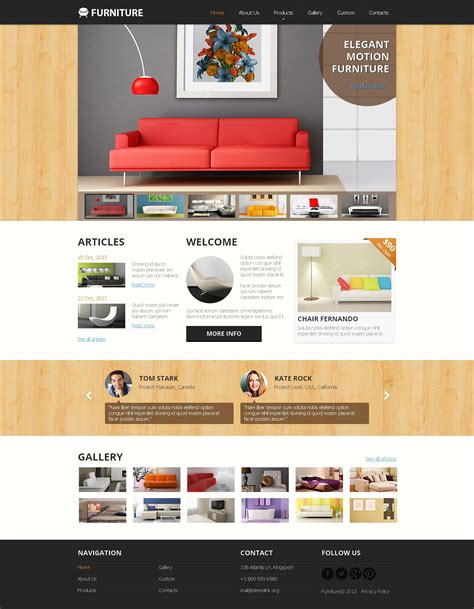 Furniture Website Template
